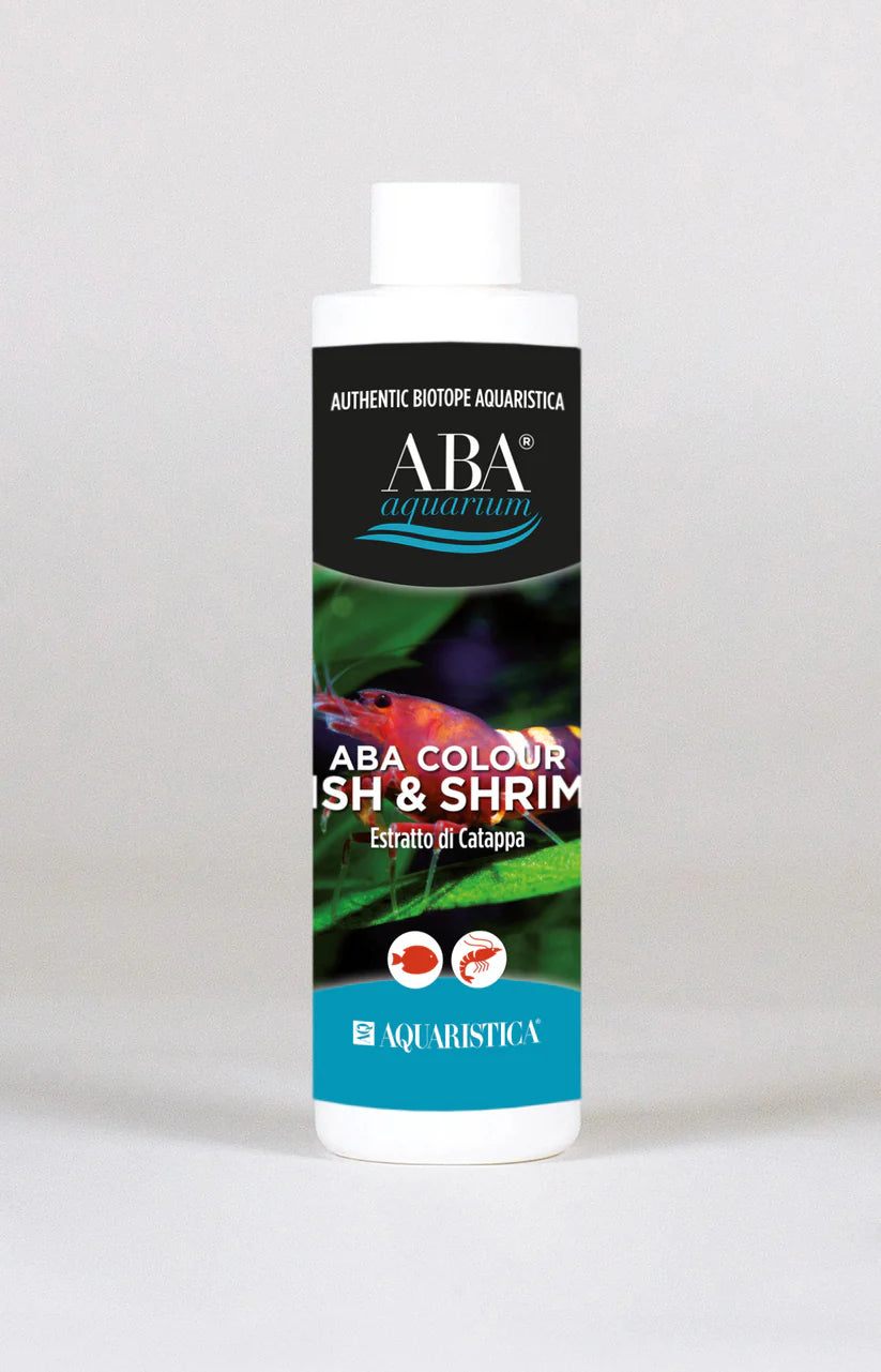 Integratore liquido ABA Colour Fish & Shrimp 125 ml all’estratto di Catappa per pesci e gamberetti Integratore liquido ABA Colour Fish & Shrimp 125 ml all’estratto di Catappa per pesci e gamberetti